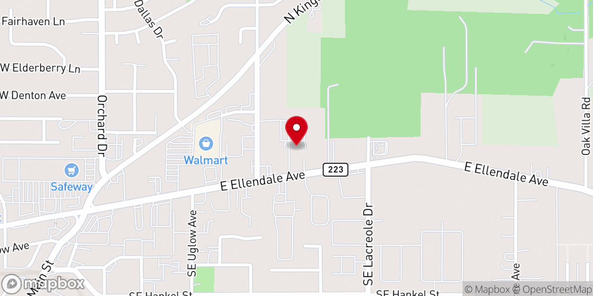 Map showing location of Grace Church