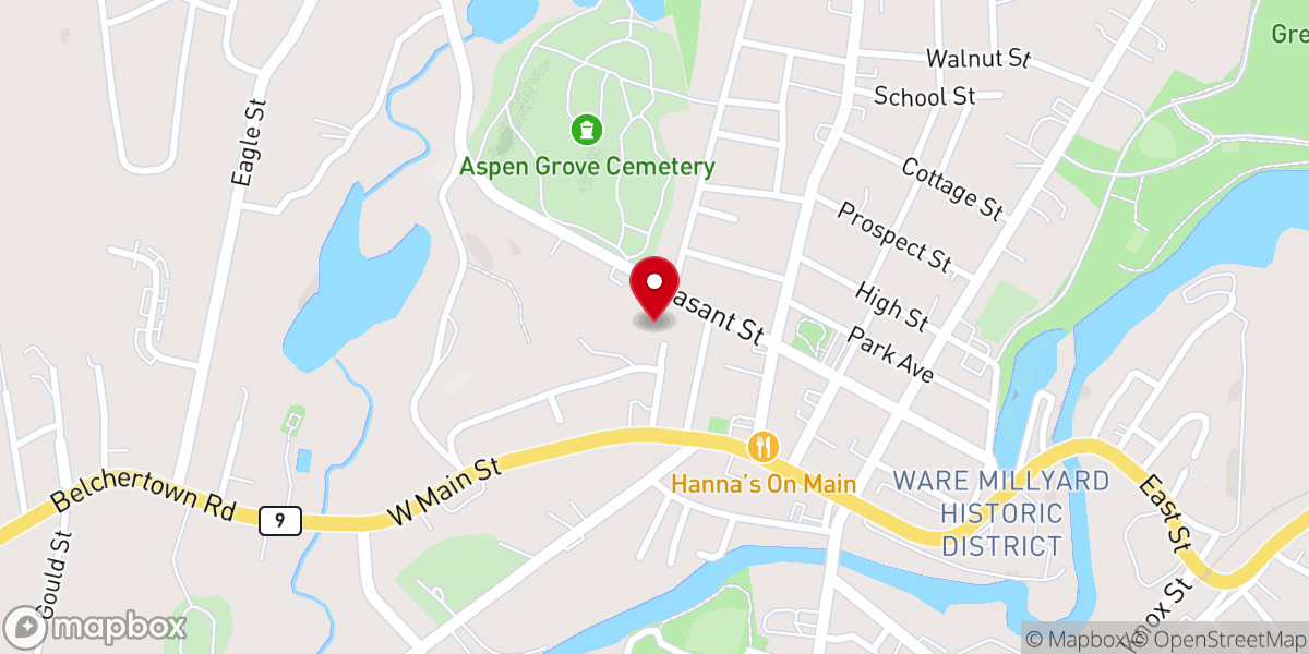 Map showing location of Jubilee Food Cupboard