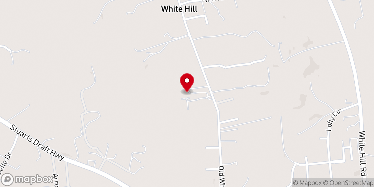 Map showing location of White Hill Church of the Brethren