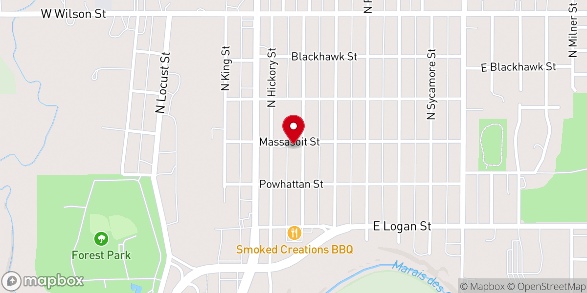 Map showing location of Ottawa Trinity UMC
