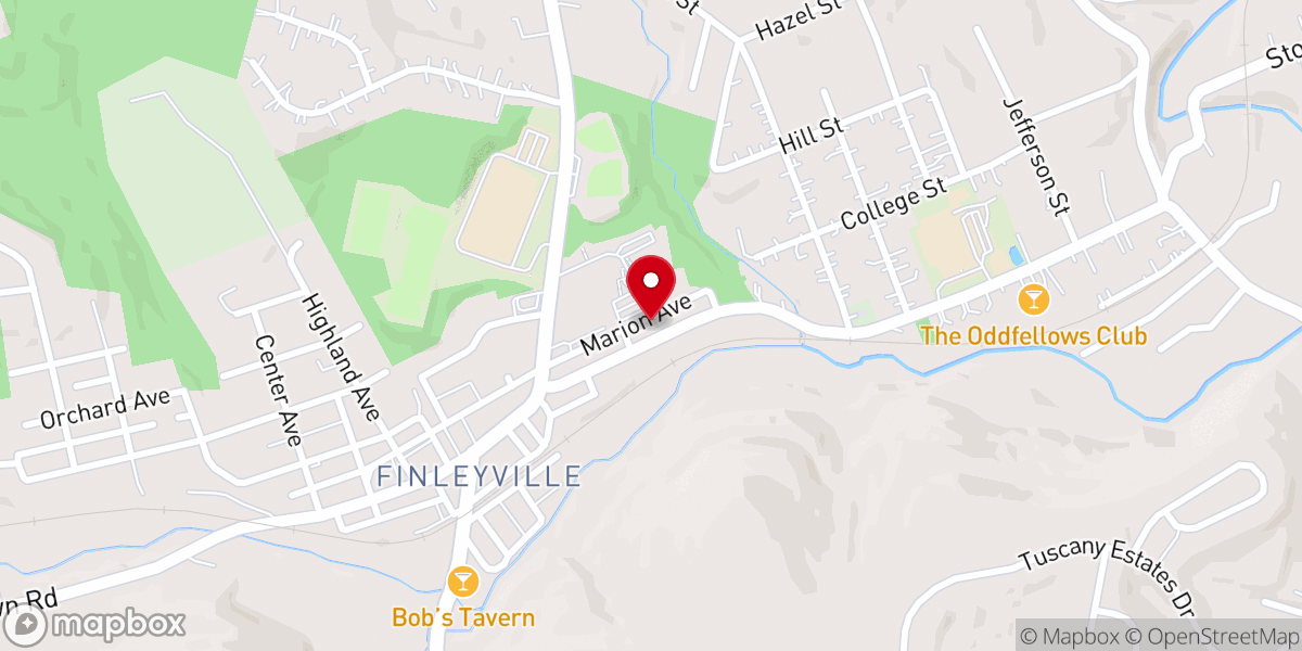 Map showing location of St John Parish Office