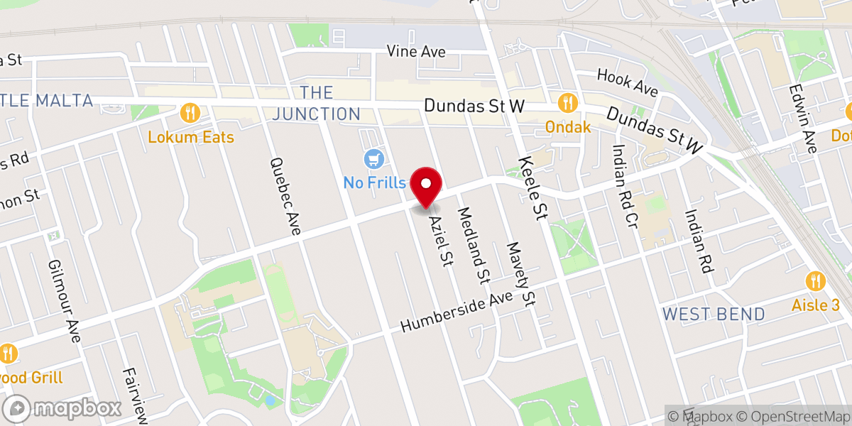 Map showing location of St Cecilias Catholic Church