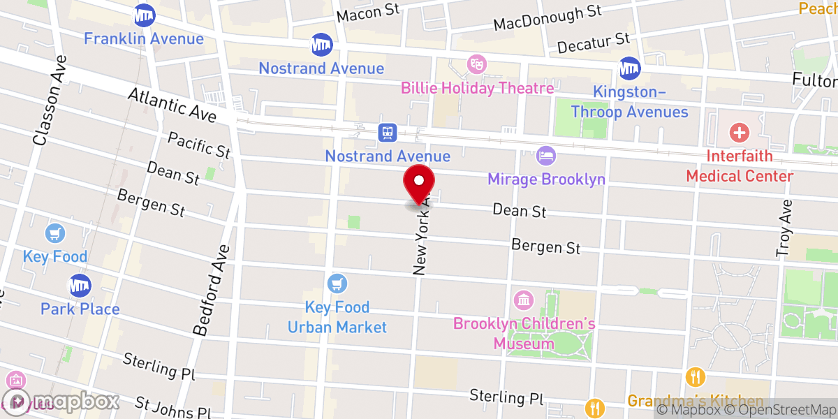 Map showing location of Hebron French-speaking Seventh-day Adventist Church