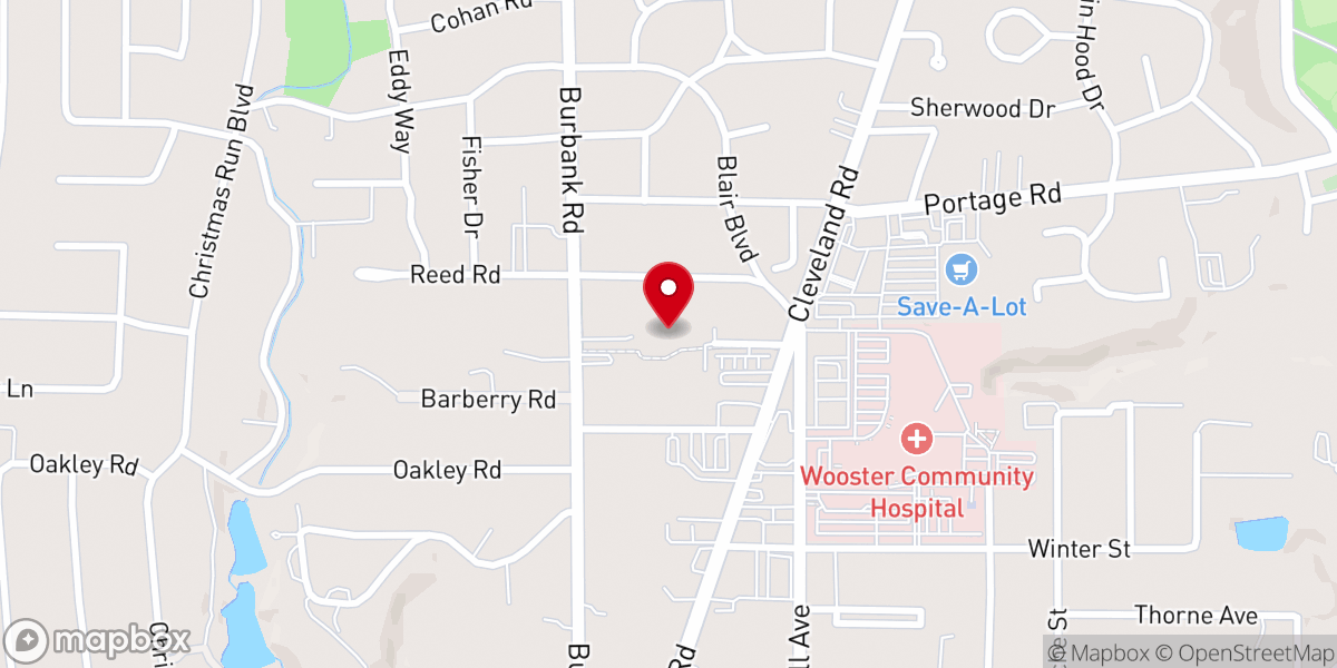 Map showing location of Substance Church Wooster