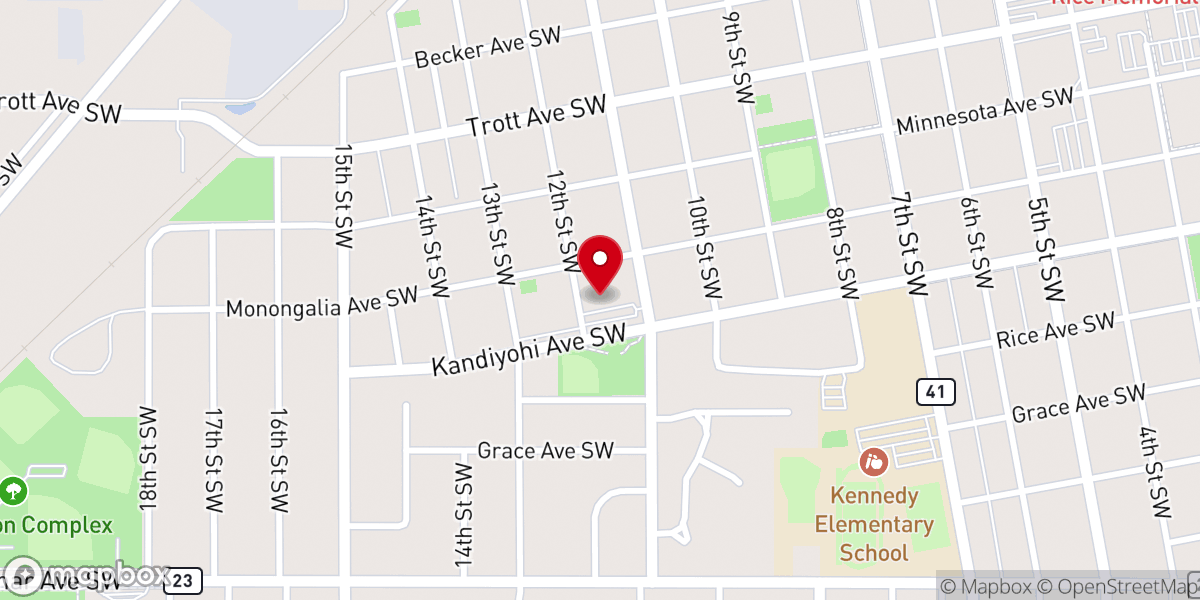 Map showing location of Church of St. Mary