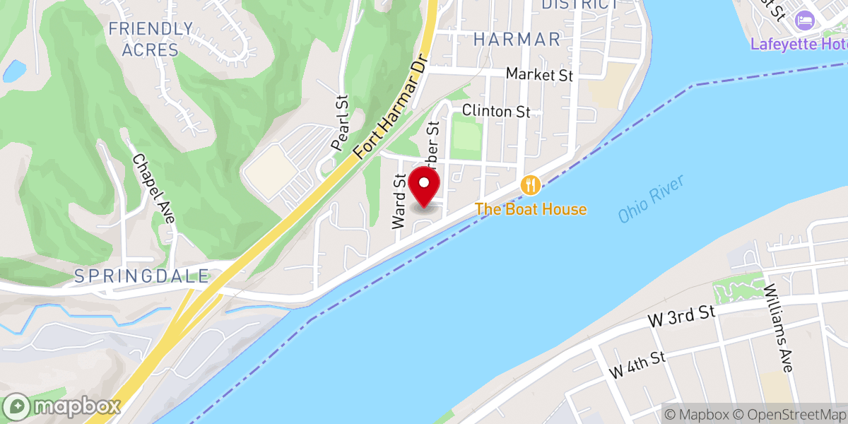 Map showing location of HarborSite Baptist Church