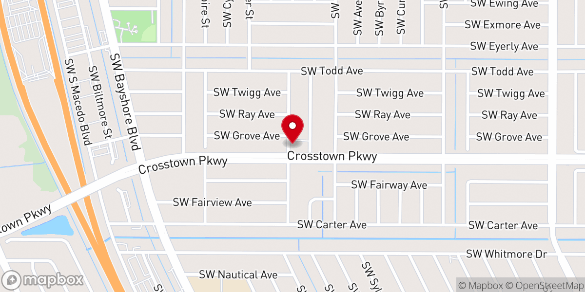 Map showing location of Saint Lucie Presbyterian Church