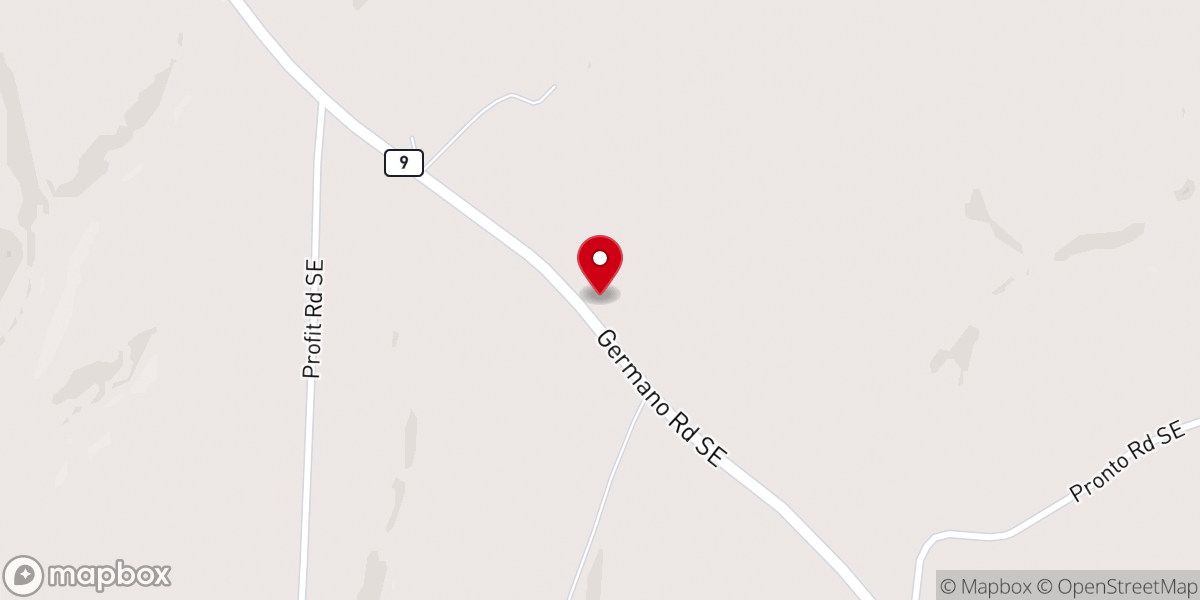 Map showing location of Kilgore Evangelical Church
