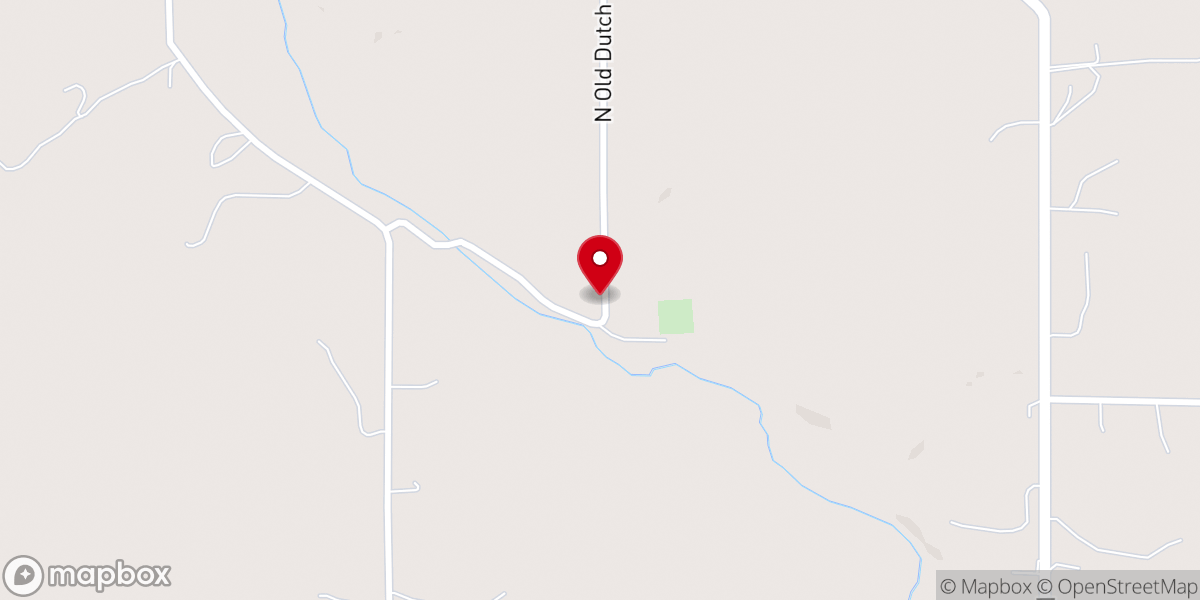 Map showing location of Old Dutch Church