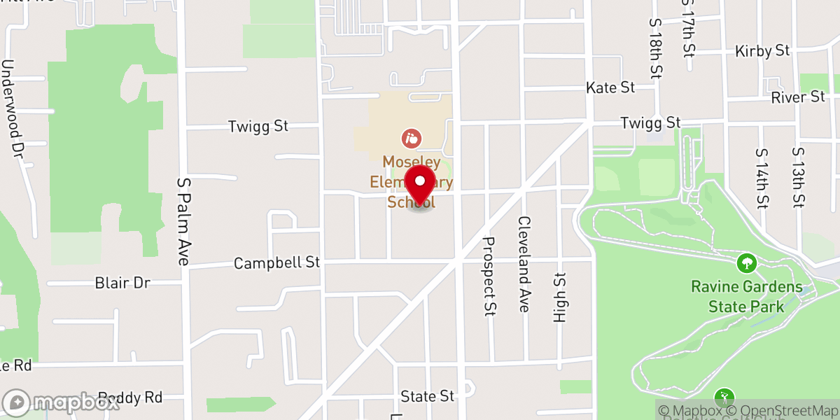 Map showing location of Trinity Global Methodist Church