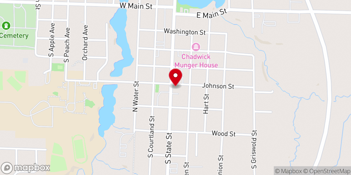 Map showing location of Hart Christian Fellowship
