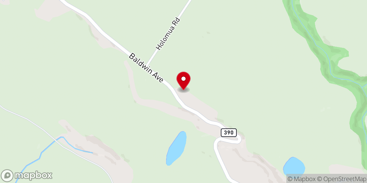 Map showing location of Makawao Union Church