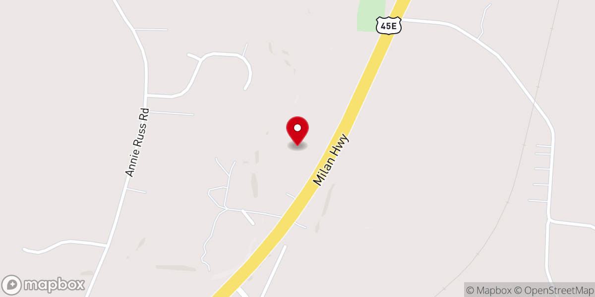 Map showing location of Medina First Baptist Church