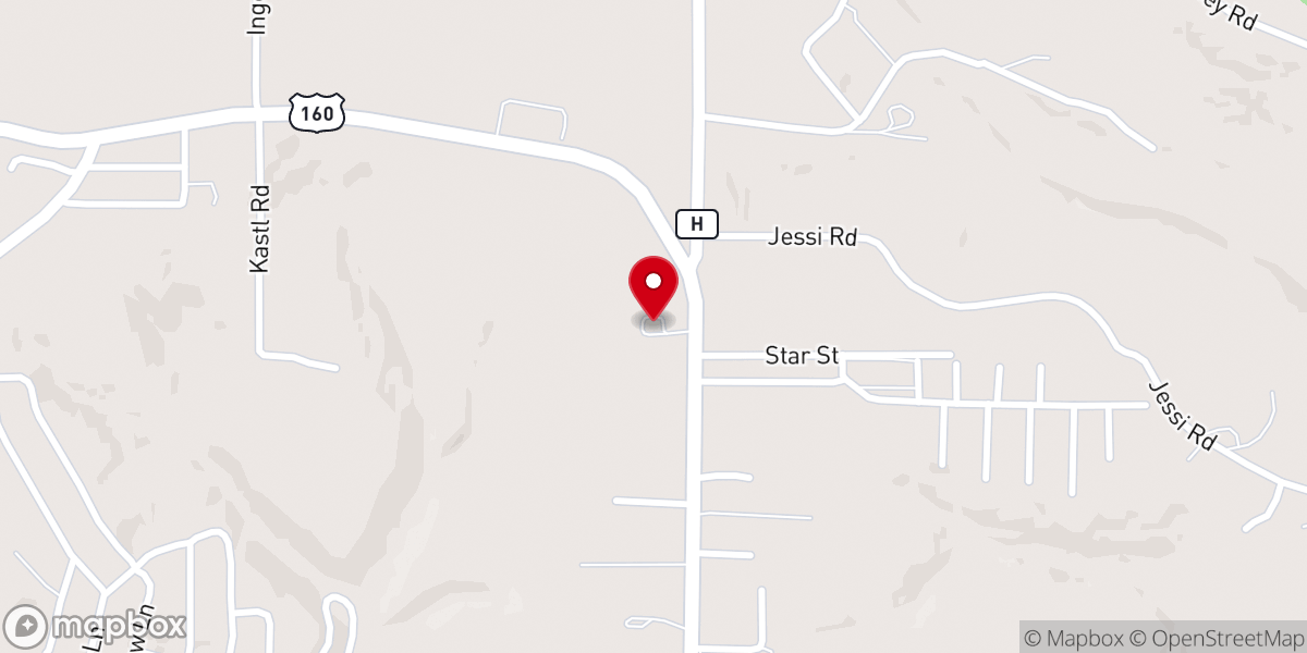 Map showing location of Forsyth Christian Church