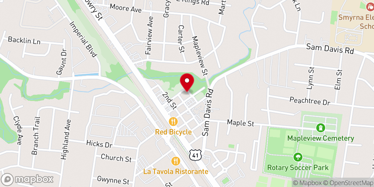 Map showing location of New Living Hope Church