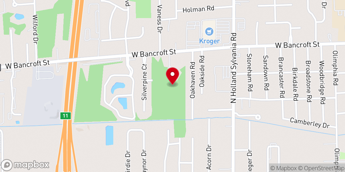 Map showing location of Westside Community Church