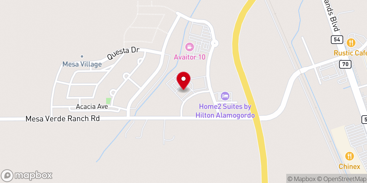 Map showing location of Cottonwood Christian Fellowship