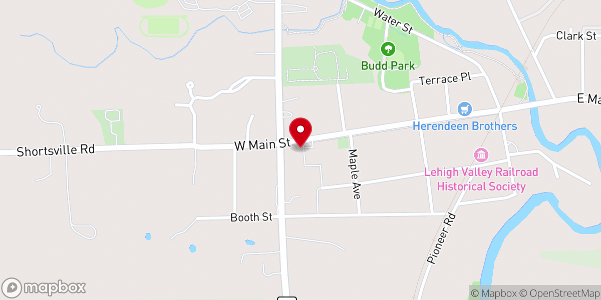 Map showing location of St. Dominic Church
