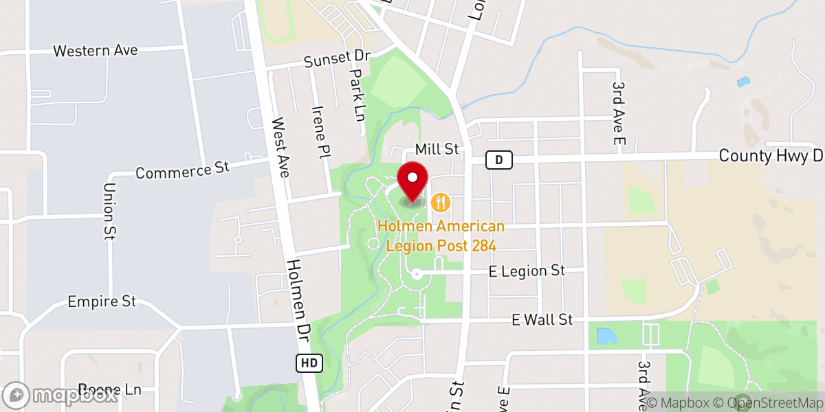 Map showing location of Halfway Creek Park