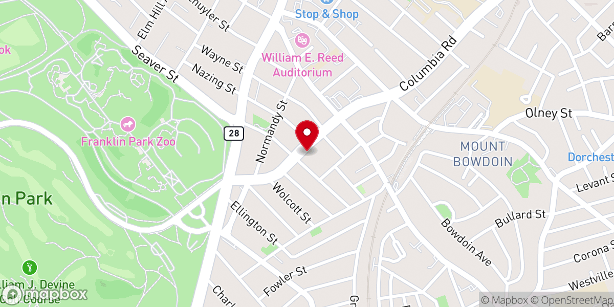 Map showing location of St. Marks Episcopal Church