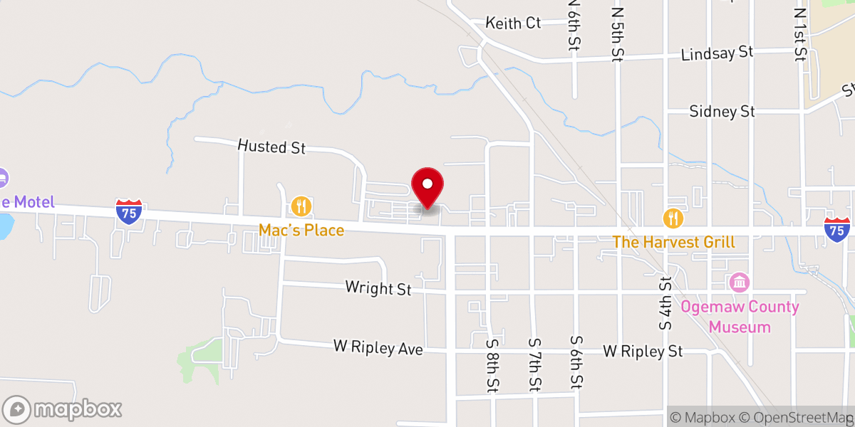 Map showing location of Saint Joseph Catholic Church