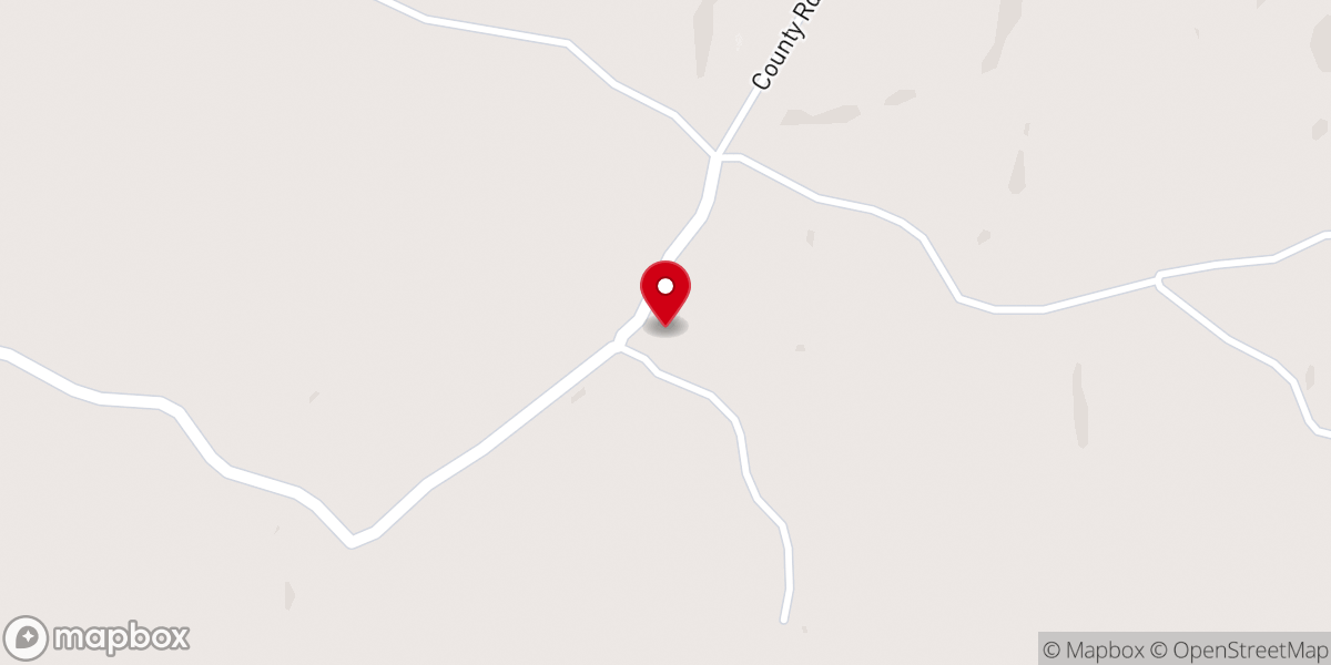 Map showing location of Mount Cana Church