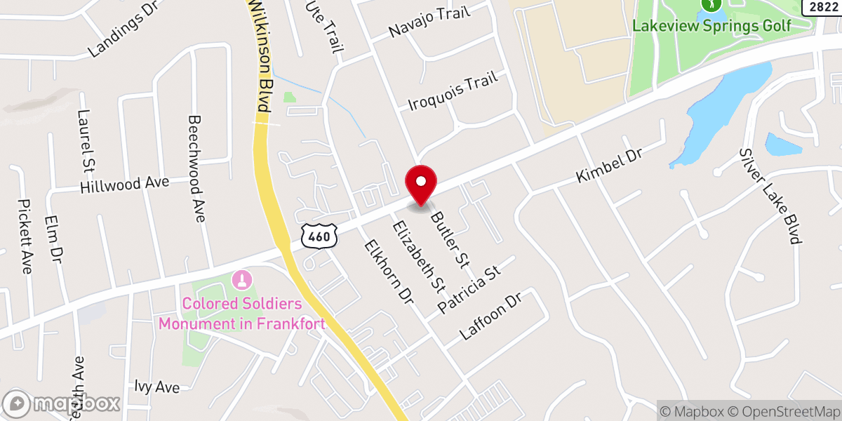Map showing location of The Church of Pentecost U.S.A. (COP)