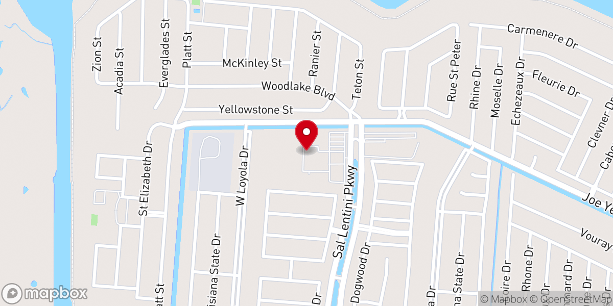 Map showing location of Divine Mercy Parish
