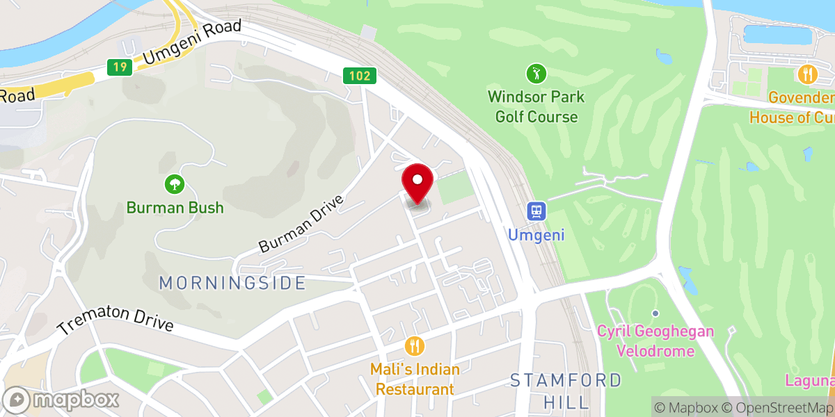 Map showing location of Stamford Hill Methodist Church