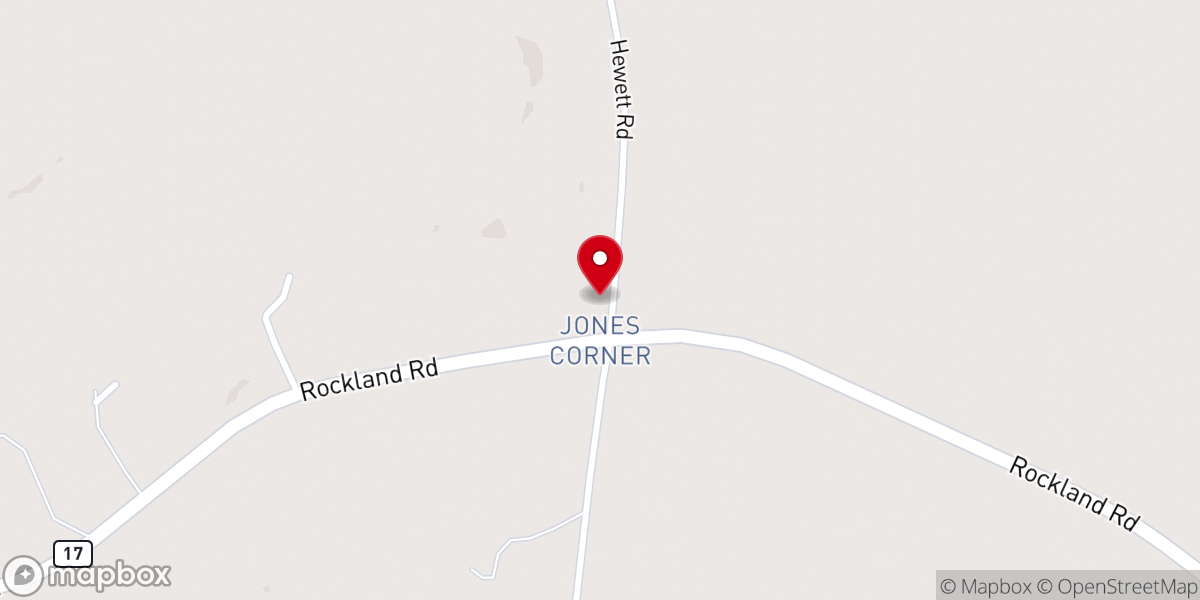 Map showing location of South Somerville Baptist Church