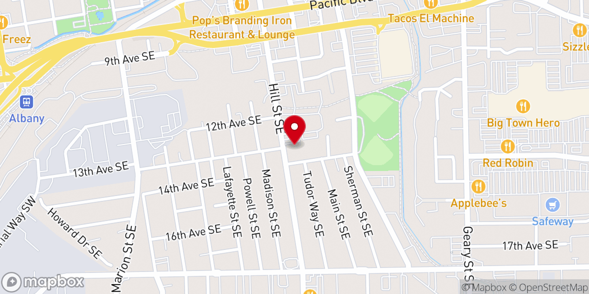 Map showing location of His Way Church