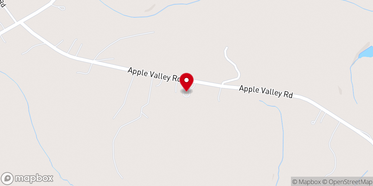 Map showing location of Hurricane Grove Baptist Church