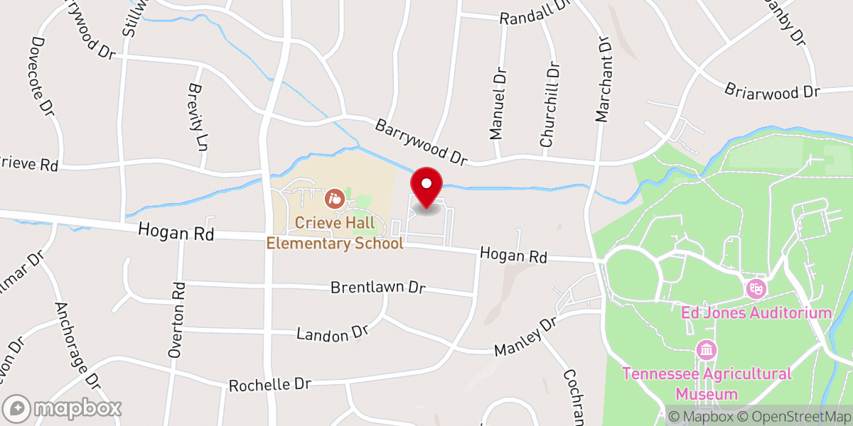 Map showing location of New City Church - Nashville