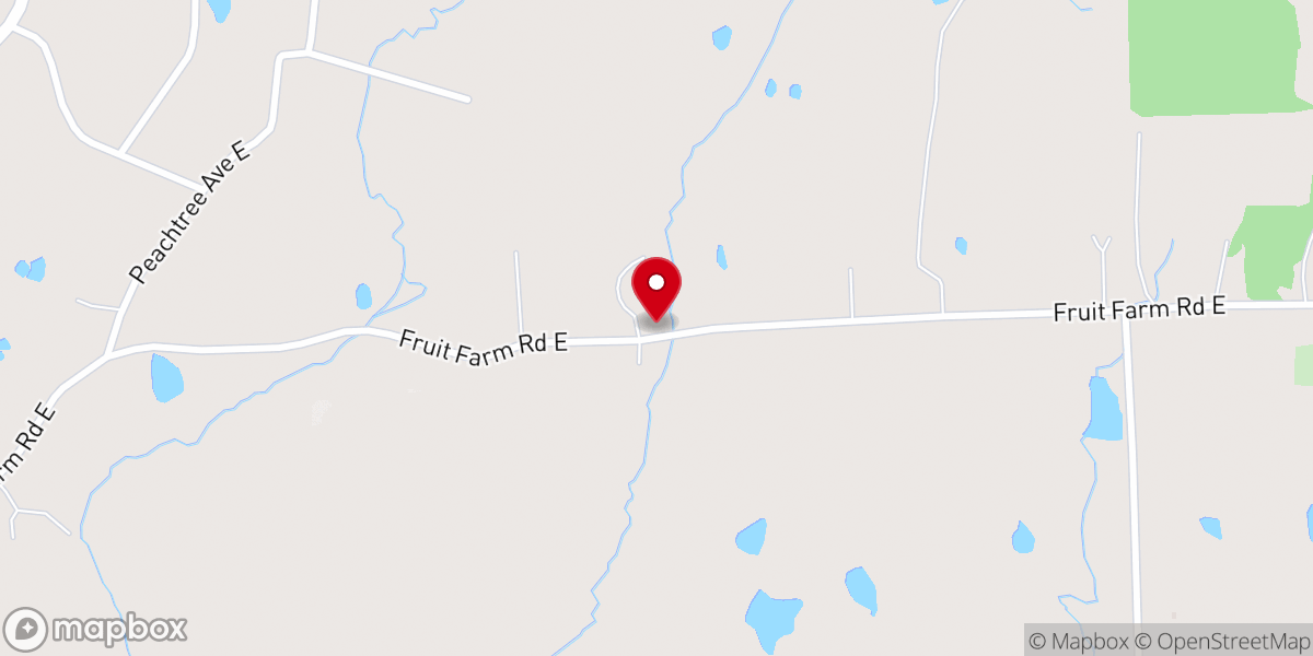 Map showing location of Log Cabin Chapel