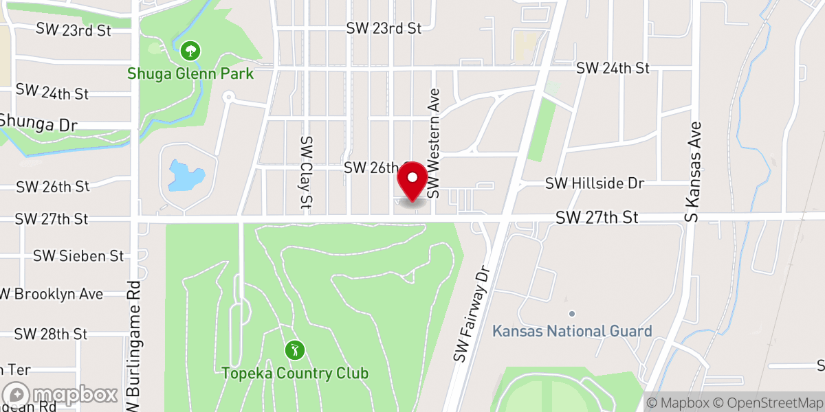 Map showing location of Grace United Methodist Church