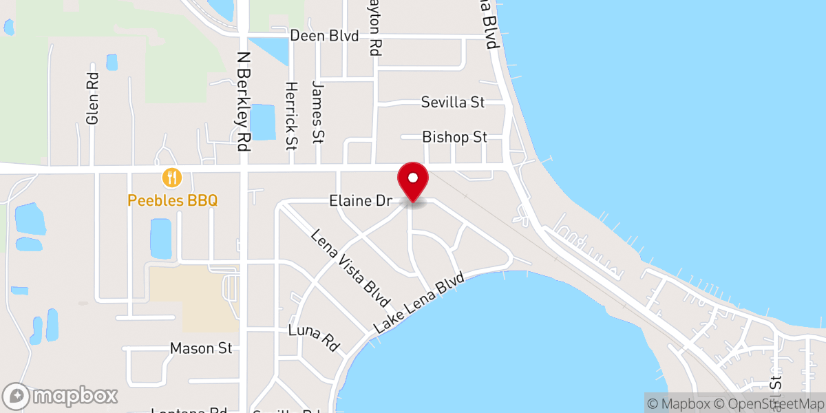 Map showing location of Auburndale Move Church Inc