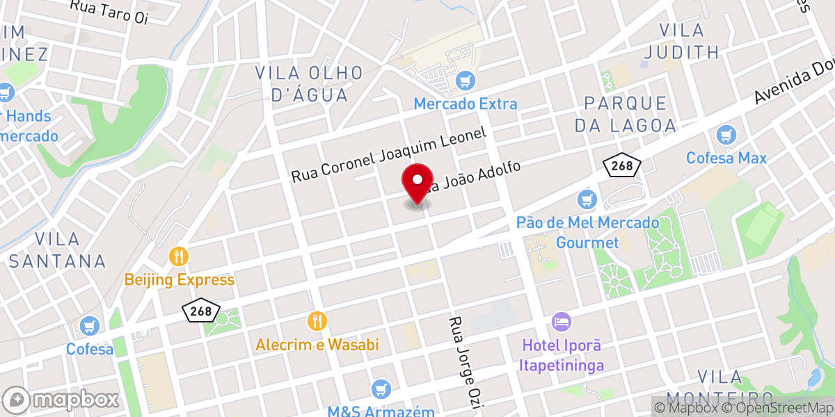 Map showing location of Igreja Messiânica Mundial do Brasil