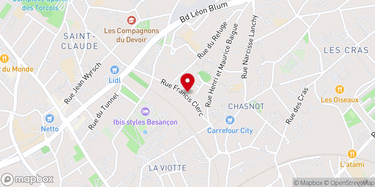Map showing location of Fraternité Sacerdotale Saint-Pierre
