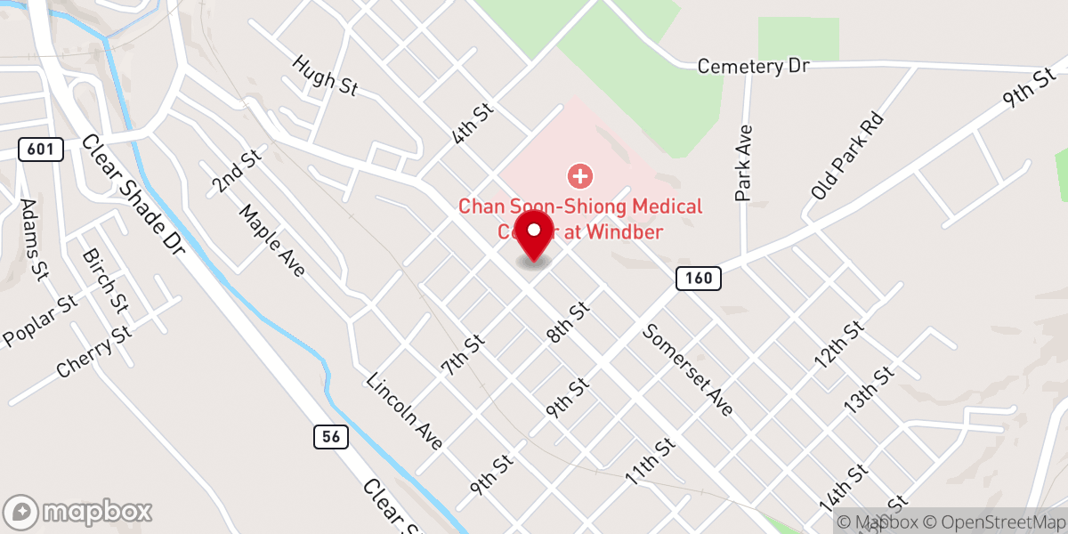 Map showing location of Saint Elizabeth Ann Seton Catholic Church