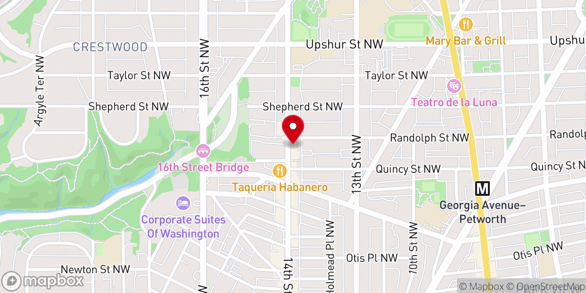 Map showing location of Capital Wesleyan Church