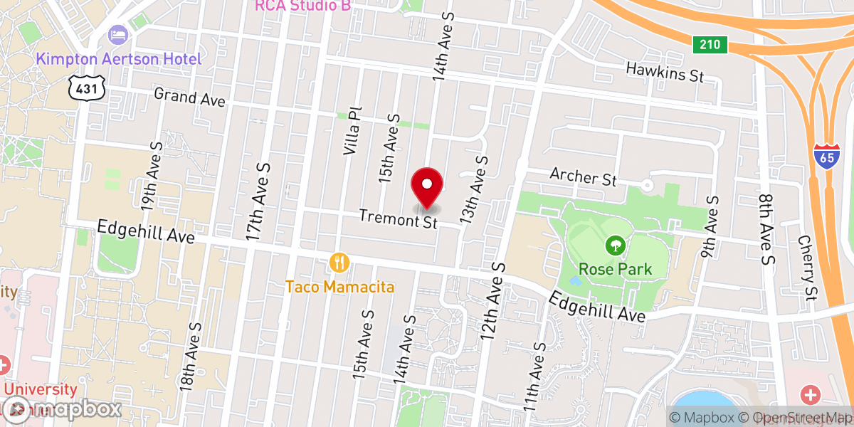Map showing location of Mount Sinai Primitive Baptist Church
