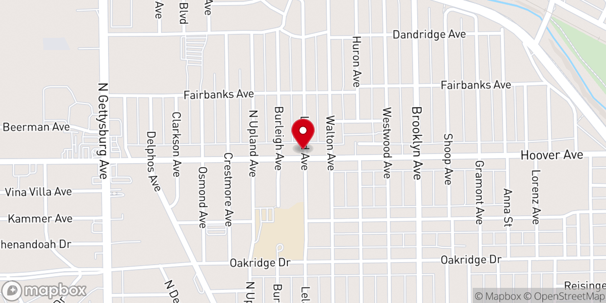 Map showing location of Maranatha Christian Fellowship Church