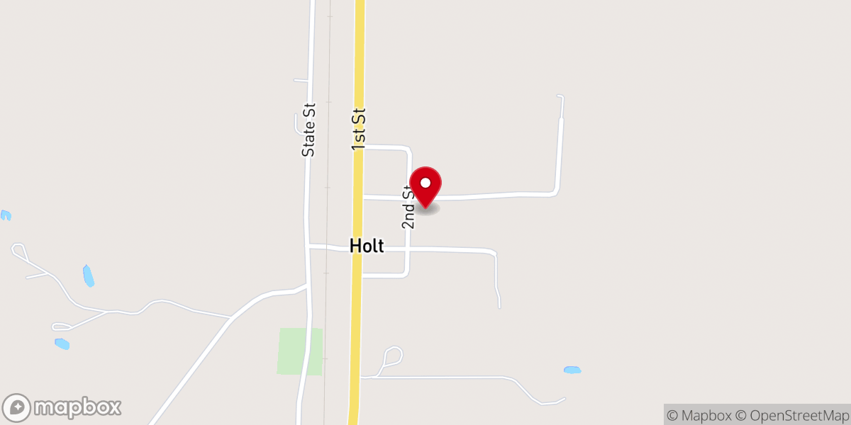 Map showing location of Nazareth Lutheran Church