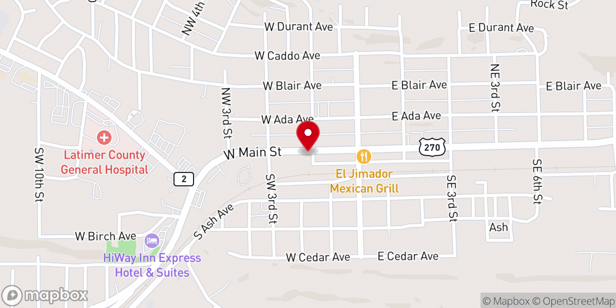 Map showing location of Doug Miller Evangelistic Association