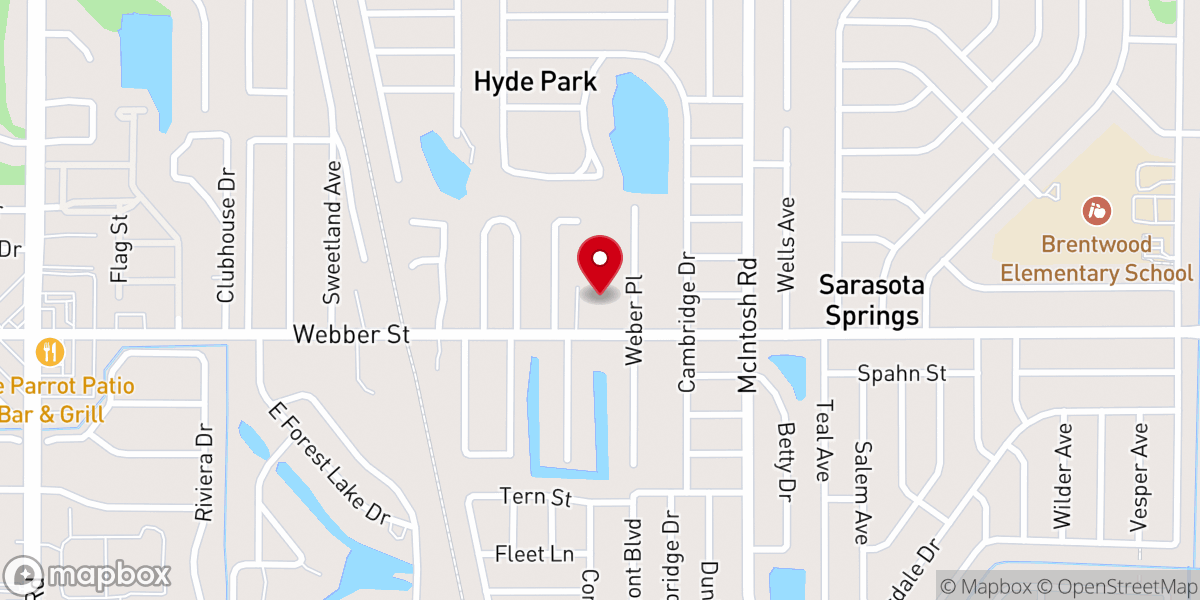 Map showing location of Southside Christian Church