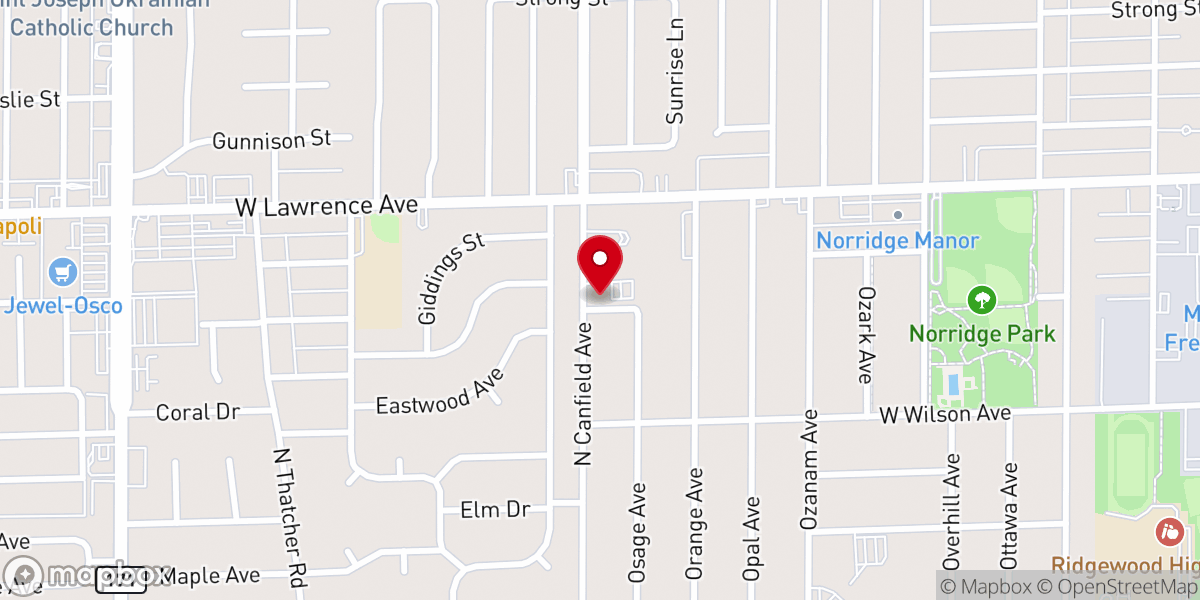 Map showing location of Church of Our Savior