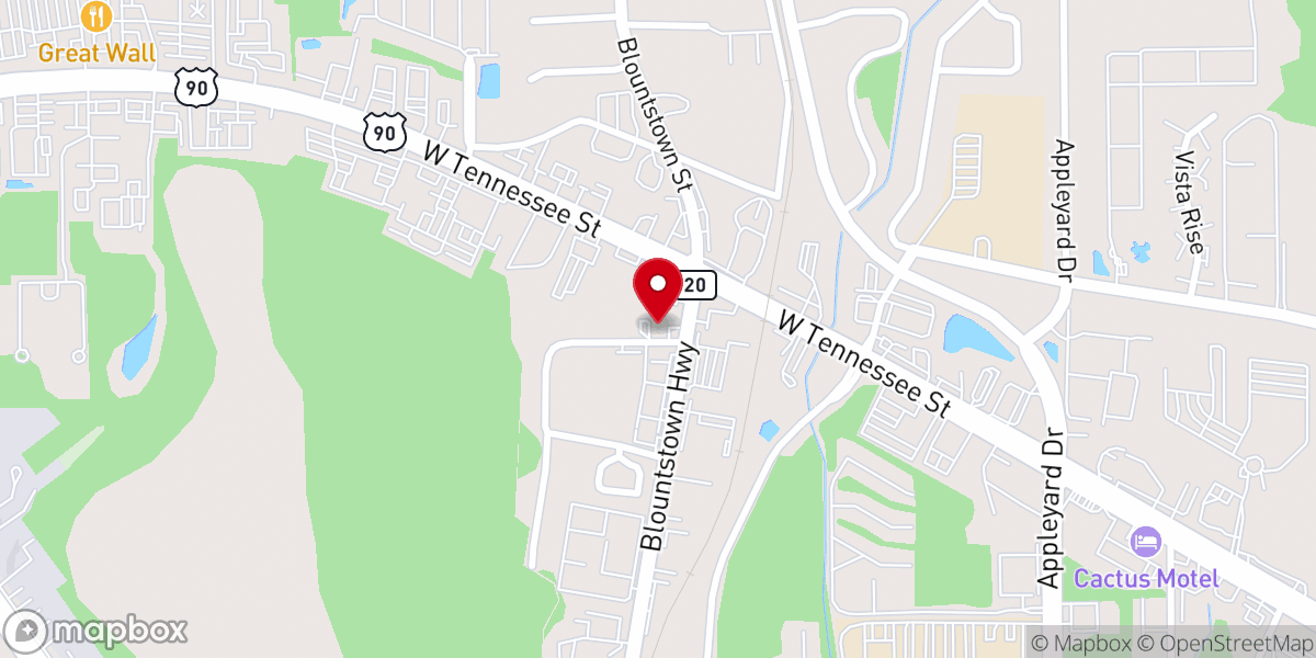 Map showing location of Catholic Charities