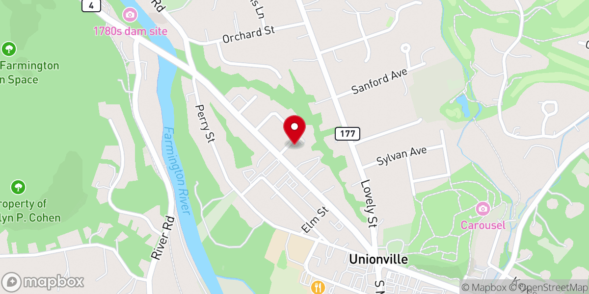 Map showing location of St Mary's Rectory
