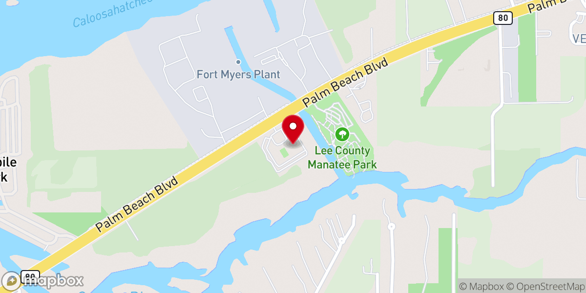 Map showing location of Crossroads Baptist Church