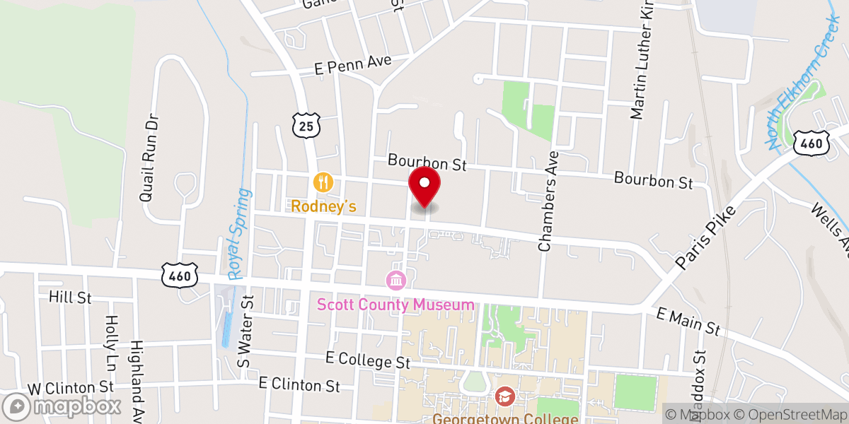 Map showing location of Focus Wesleyan Church of Georgetown Kentucky